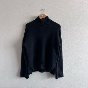 Dark Navy Blue Turtleneck Women Sweater from Abercrombie